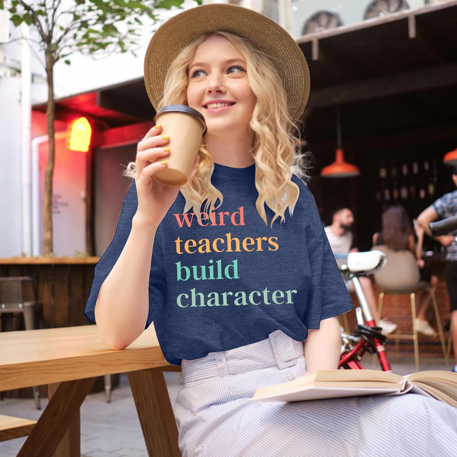 Teacher Life T-Shirt - Women's Weird Teacher Tee - Short Sleeve Tops