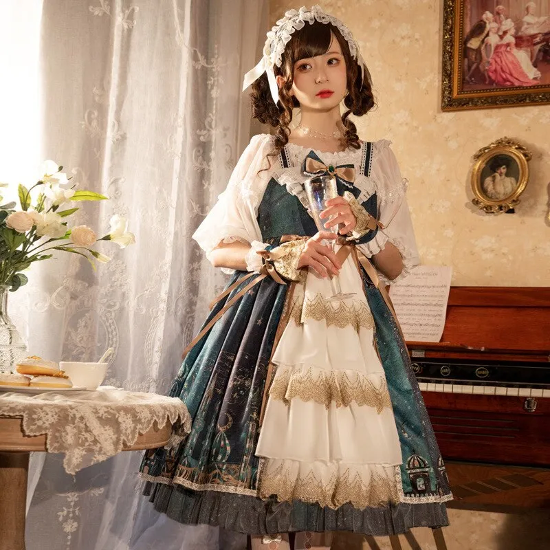 The Night of Light ~ Vintage Sleeveless Lolita Dress by Yomi