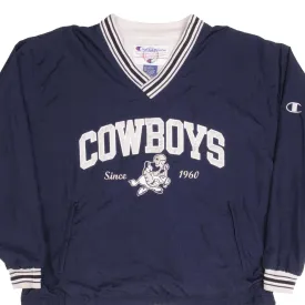 VINTAGE NFL CHAMPION DALLAS COWBOYS PULLOVER JACKET 1990S SIZE LARGE