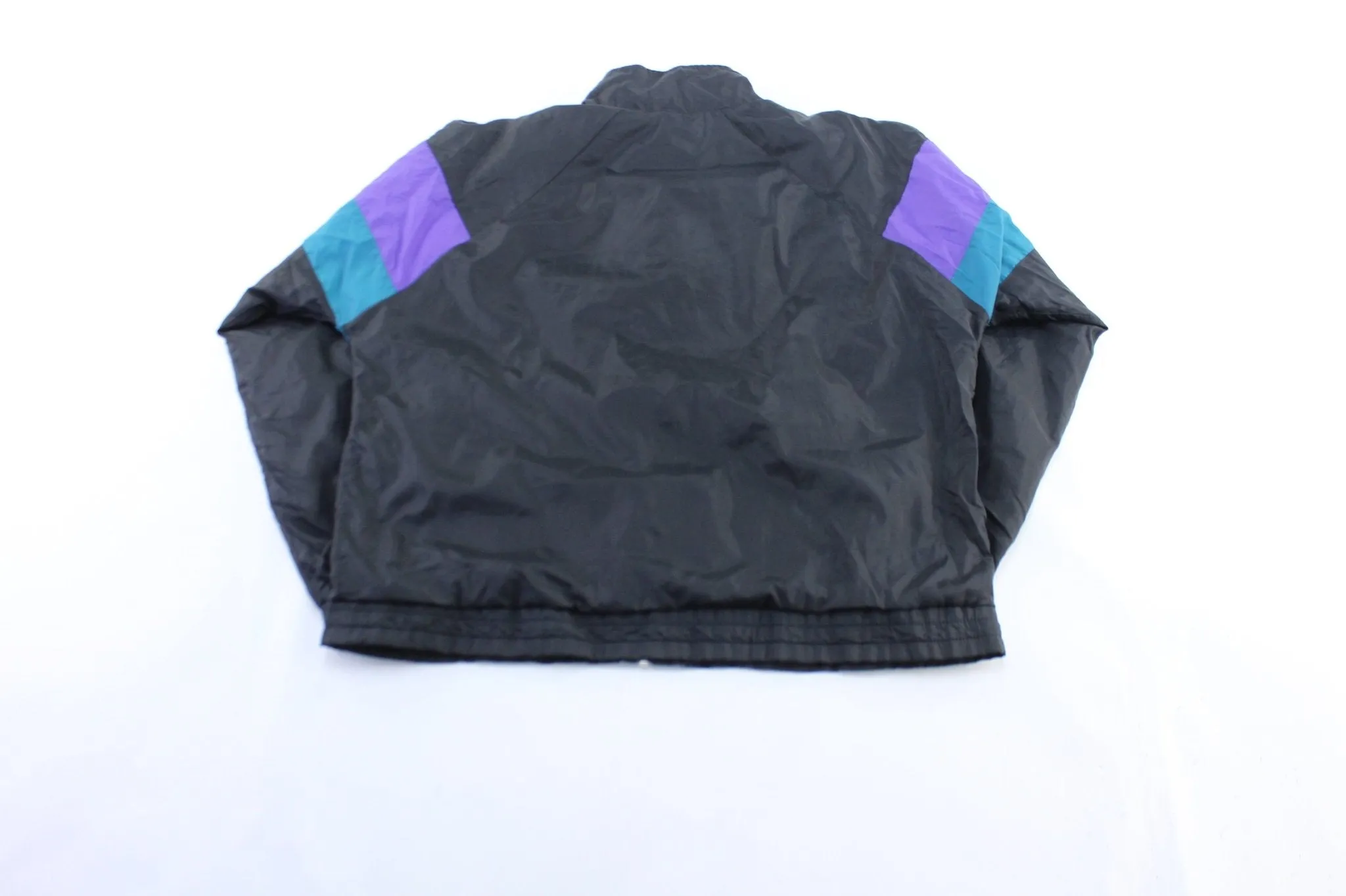 Vintage USA Olympic Embroidered Logo Teal, Black, & Purple Zip Up Jacket