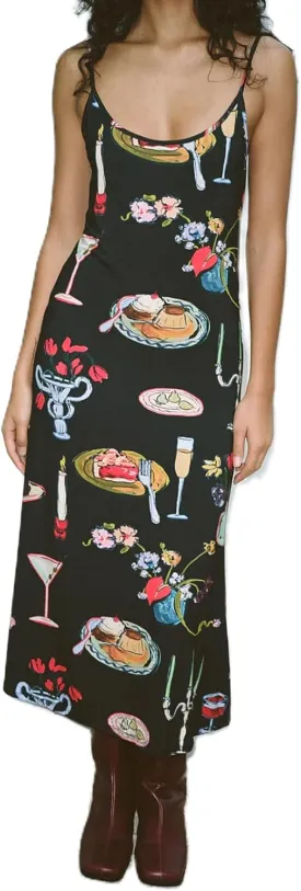 Women Y2k Floral Long Dress Flowers Spaghetti Strap Maxi Dress Backless Bodycon Slip Dress Sundress