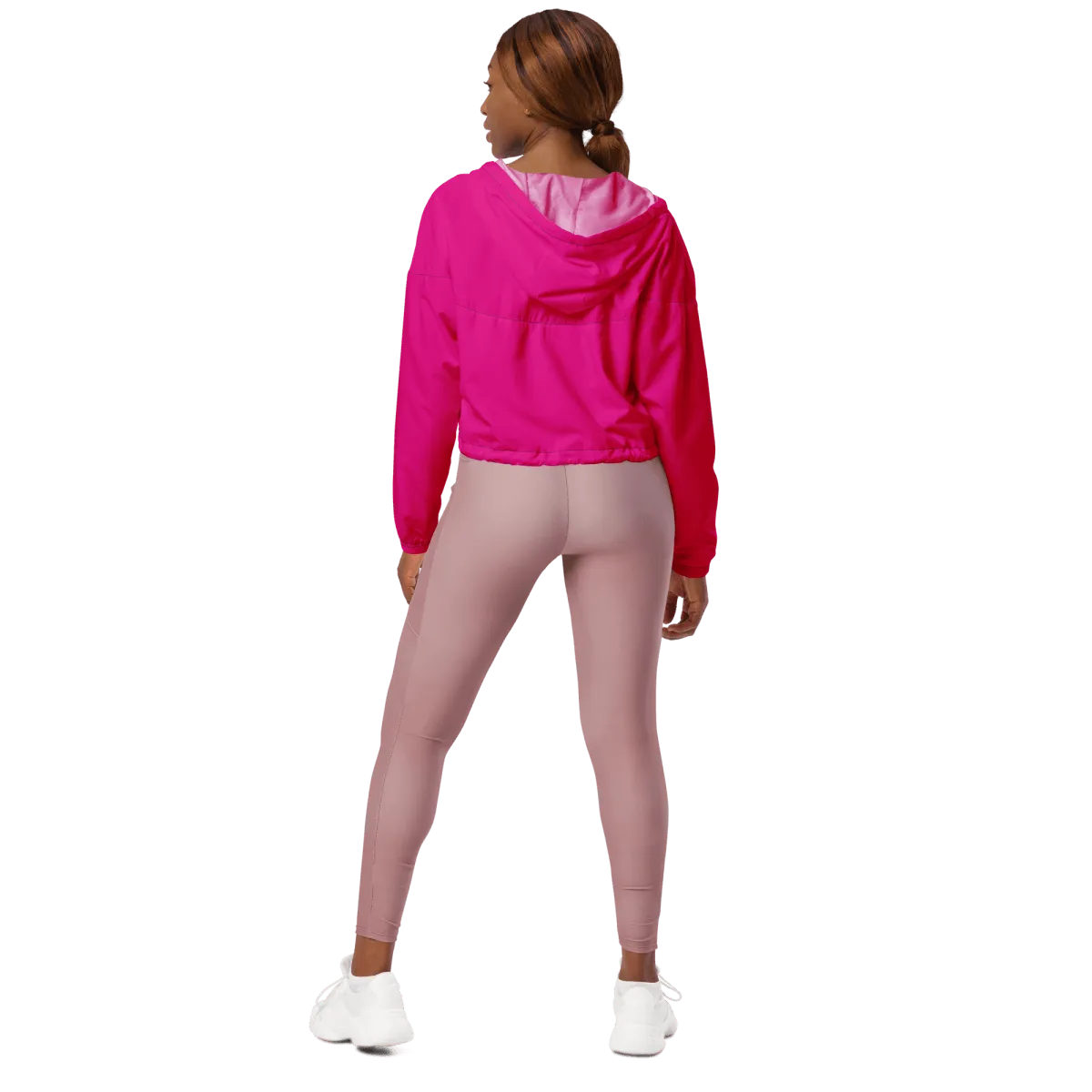 Women’s Cropped Windbreaker (Pink)