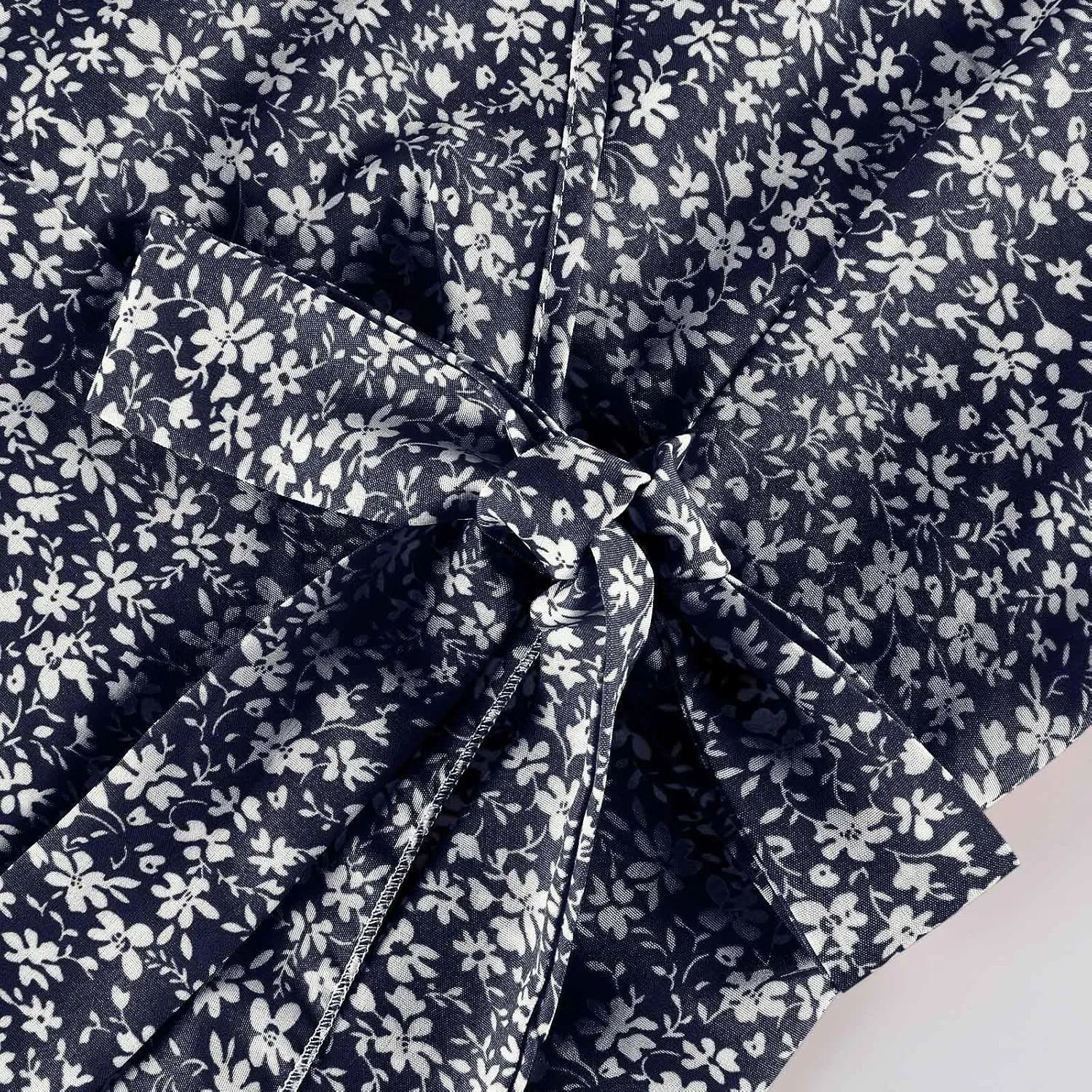 Womens Summer Boho Floral Wrap Dresses for Women 2025 V Neck Ruffle Sleeve High Waist Tie Flowy Vacation Sundress