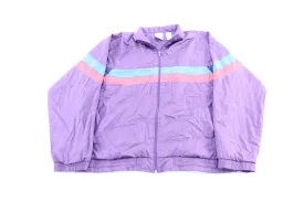 Women's USA Olympic Embroidered Logo Purple Zip Up Jacket